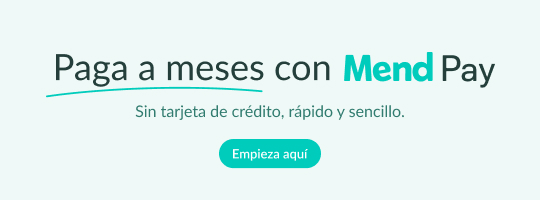 Paga a meses con MendPay. Sin tarjeta de crédito, rápido y sencillo. Empieza aquí.